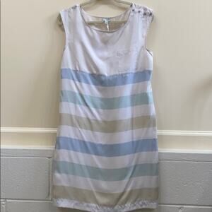 Odille Anthropologie women’s size 4 silk sleeveless striped dress